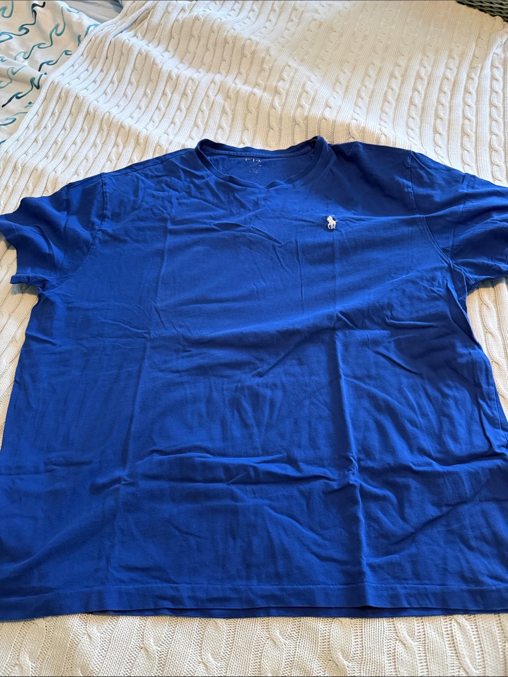 Polo by Ralph Lauren Men's Crew Neck Tee in Royal Blue with Pony Logo